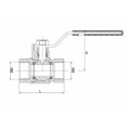 Long Handle Femal Thread Brass Ball Valve